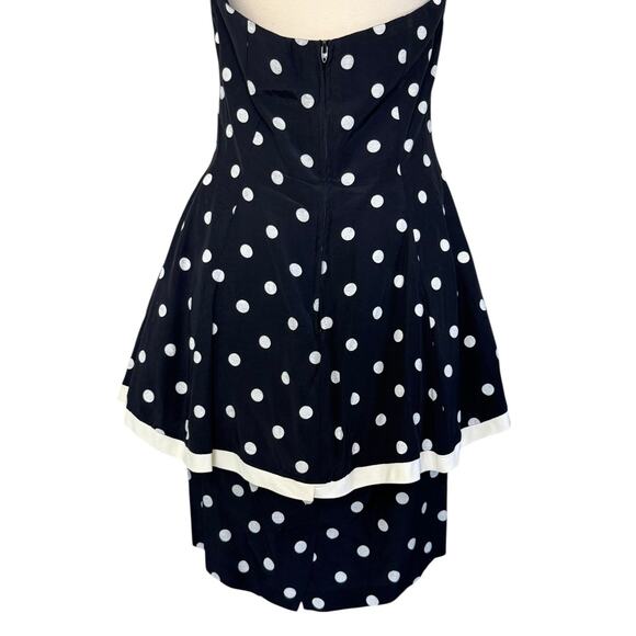 RAMPAGE Vintage Retro 50s 60s Pinup Girl Polka Dot Ruffled Tulle Mini Dress 11 - Picture 8 of 12